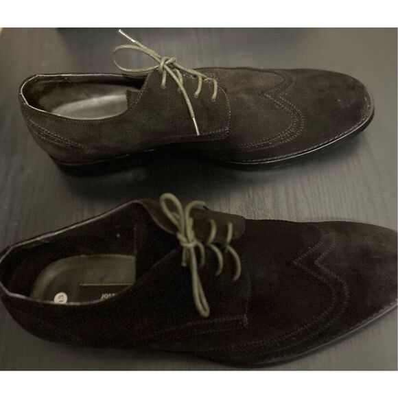 Joseph Abboud Men’s Suede Oxfords Size 13 - Picture 5 of 8